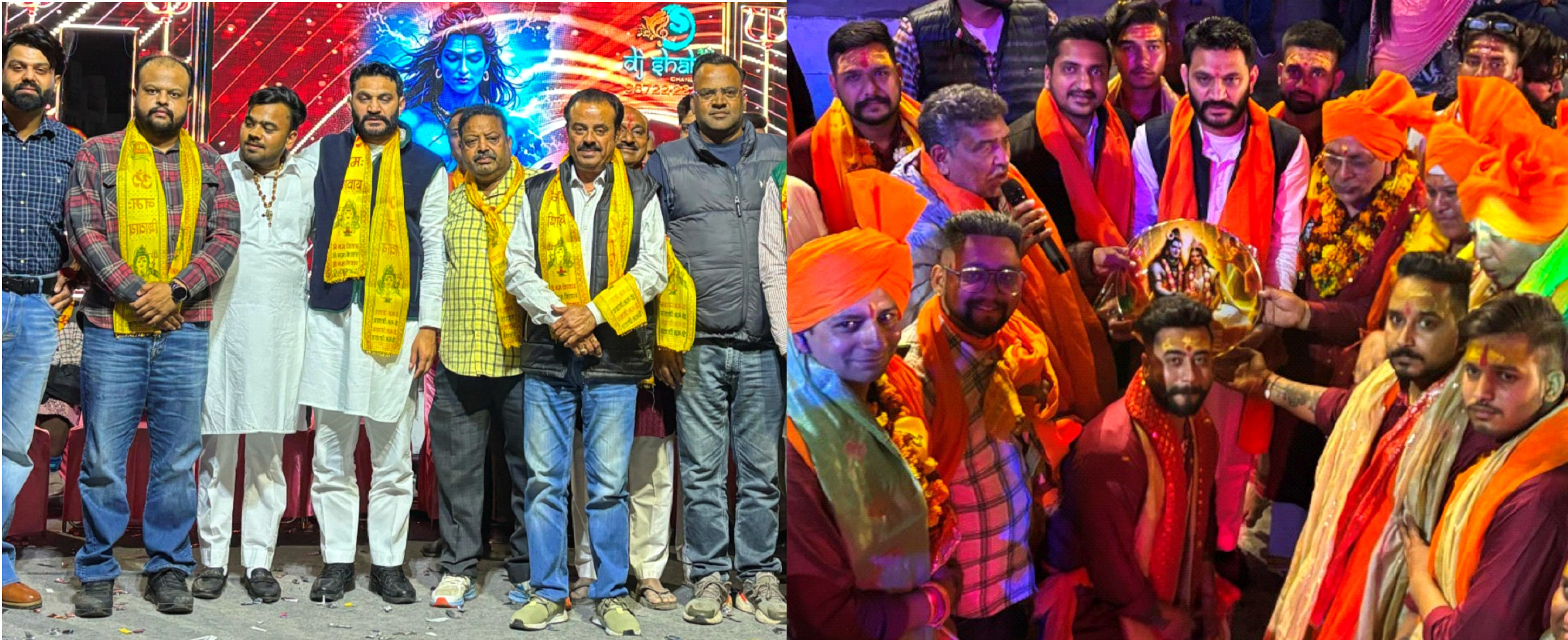 युवा कांग्रेस नेता संजीव शर्मा कालू ने शिवरात्रि समारोह में हिस्सा लिया